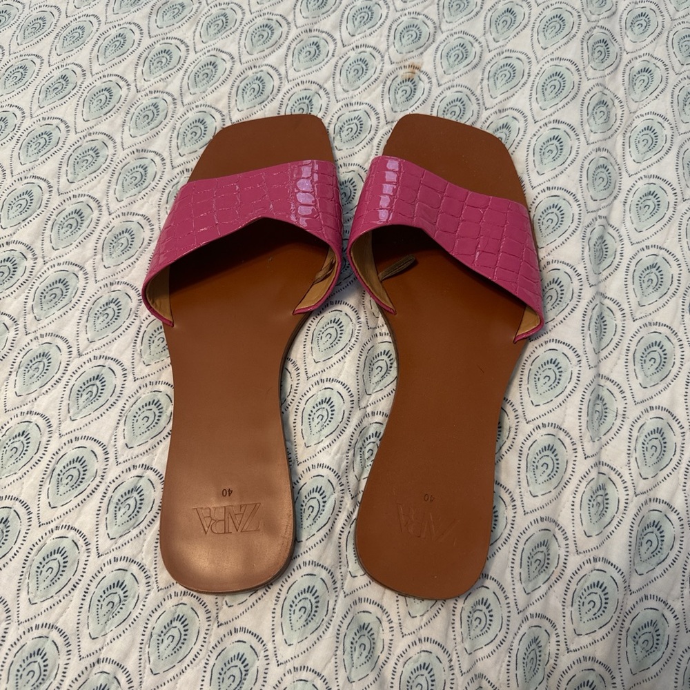 Pink Zara sandals
